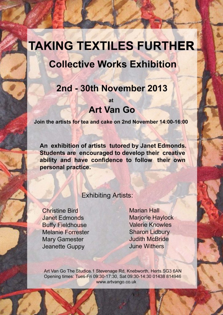 Taking Textiles Further Flyer - Final2